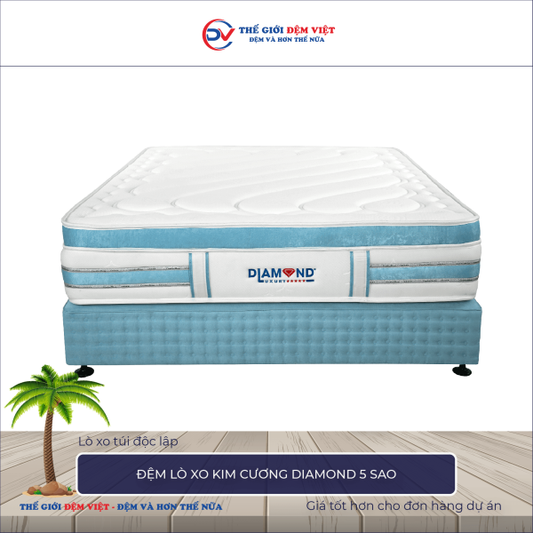 Đệm lò xo Kim Cương Diamond 5 sao 1